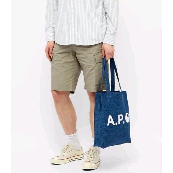 A.P.C. x Carhartt WIP Denim Tote Bag - Picture 2 of 6